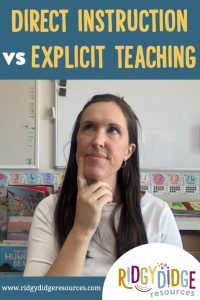 Direct Instruction Vs Explicit Teaching | Ridgy Didge Resources | Australia